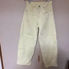 カーブパンツ カラーイエロー　Sサイズ