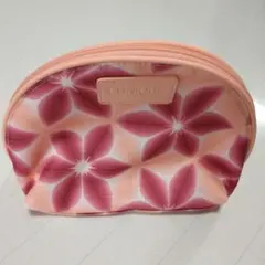 CLINIQUE 花柄ポーチ ピンク系