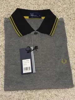 FRED PERRY ポロシャツ ブラック/グレー/イエロー