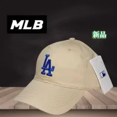 LAドジャース　MLBキャップ　ベージュ　ユニセックス　韓国MLB 新品　即日発のサムネイル