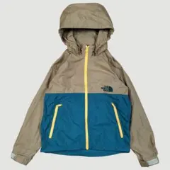 ザノースフェイス キッズコンパクトジャケット ブラウン×グリーン130サイズ