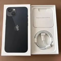 【箱のみ】Apple iPhone 13 ブラック 充電ケーブル付き