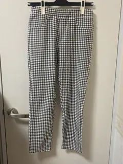 ギンガムチェックレギンス　Mサイズ　着用感あり中古品　匿名配送送料込