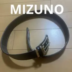 Mizuno ブラックレザーベルト 調整可能