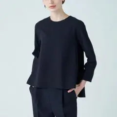 極美品 ボールジィ ドライダブルクロス クルーネックプルオーバー ネイビーのサムネイル