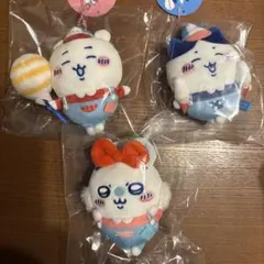 ちいかわ　ハチワレ　モモンガ　ワクワクゆうえんち　マスコット　3点セット