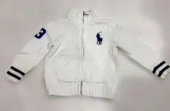 ポロラルフローレン⭐︎ジップニットカーディガン⭐︎ビックポニー