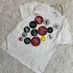 ［美品］BEAMS プリントTシャツ ホワイト コットン100%