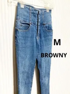 ハイウエストデニム カジュアルパンツ スリムデニム スキニーデニム ライトブルー