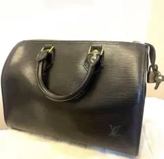 Louis Vuitton ブラック エピレザー ハンドバッグ