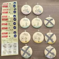 【新品】スーパーカブ×はぴだんぶい・ブラインド缶バッチ・6枚セット