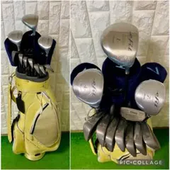 初心者必見☆レディース ゴルフクラブセット☆ミズノ☆キャディバッグ付☆新品3本入のサムネイル