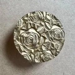 【美品】A-4 薔薇総柄(3D) シーリングスタンプ ヘッド 円形 30mm