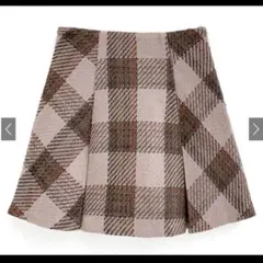 GRL インパン裏地付きツイードチェックミニスカート[tu1441]