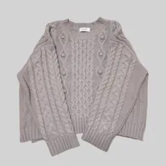 ローリーズファーム　ケーブルニット