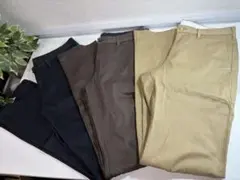 美品⭐︎（株）良品計画　無印良品・MUJI メンズチノパン3点セット　76cm