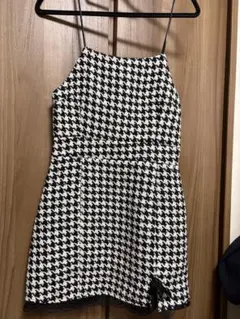 千鳥柄キャミワンピース