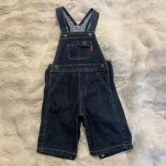 MIKI HOUSE 【美品】デニムオーバーオール M 80.90