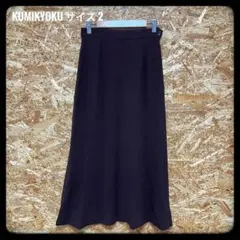 【美品】組曲 KUMIKYOKU アシンメトリー フレアロングスカート 茶 Mのサムネイル
