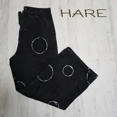 HARE 円形模様 デニムパンツ