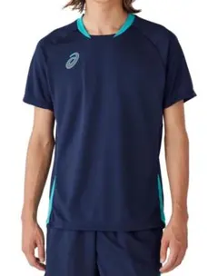 アシックス　サッカー プラクティス半袖シャツ　Tシャツ　L ミッドナイトのサムネイル