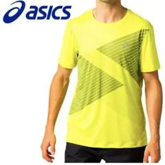 asics　Tシャツ　ユニフォーム　M イエロー　蛍光　メンズ　訳あり