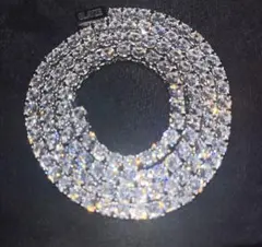 GLAYZEテニスチェーン　ジルコニア　ice czダイアモンド4mm 50cm