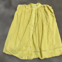 90㎝ conoco ノースリーブワンピース イエロー