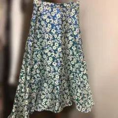 BURNEDROSE 花柄 Aラインスカート M