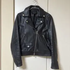 UNITED TOKYO ブラック レザーライダースジャケット