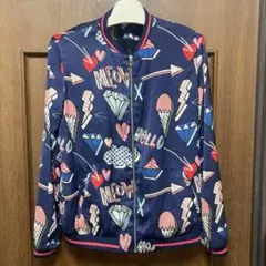 ZARA TRAFALUC ノーカラー 総柄 ブルゾンのサムネイル