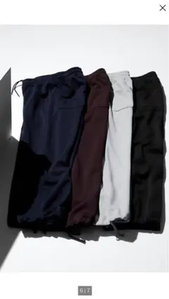 UNIQLO C スウェットワイドパンツ　標準丈　Mサイズ　ブラック