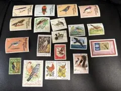 海外切手 鳥 おまとめ