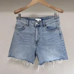 H&Mデニムショートパンツ切りっぱなし Mサイズ