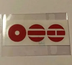 BTS アミボム用　転写　ステッカー　アリラン　ロゴのみ　赤