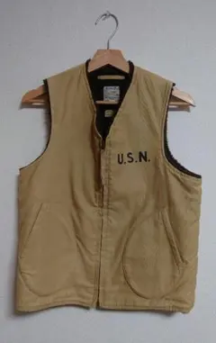 新品未使用　リアルマッコイズ　U.S.N. アルパカベスト　サイズ36 USN ALPACA VEST