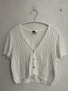H&M 半袖 カーディガン ホワイトのサムネイル