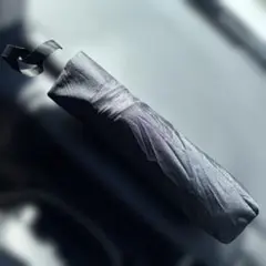 ブラック 折りたたみ傘 晴雨兼用　ワンタッチ式