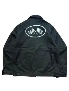 未使用 BLUCO（ブルコ） フラッグチェッカー ワークジャケット サイズL BLUCO WORK GARMENT(ブルコ) オンブレチェックワークジャケット OMBRE