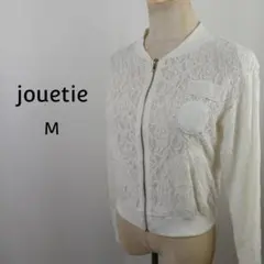 jóuetie　レースブルゾン　M　オフホワイト　フラワーレースのサムネイル