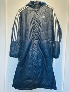 【送料込】adidasベンチコート150cmネイビー
