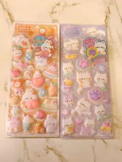 クーリア　肉球シール　おしりシール　ナイトミャウ　キャロットうさちゃん