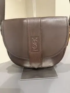 【美品・希少】イヴサンローラン ショルダーバッグ YSL カサンドラロゴ レザー