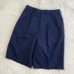 未使用に近い UNIQLO ユニクロ ワイドショートパンツ ショーツ リネン混のサムネイル