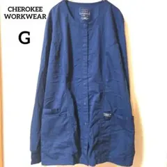 CHEROKEE WORKWEAR ネイビー 長袖シャツ Gサイズ ポケット医療