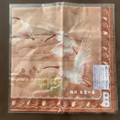 あぶらとりはんかち 佐渡朱鷺の森 華木染 新品未開封のサムネイル
