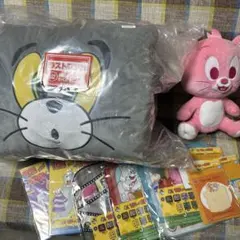 トムとジェリーの一番くじラストワン賞クッション/I・K・J賞/さくらぬいぐるみ