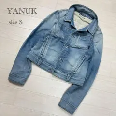 YANUK デニット　デニムジャケット　Gジャン　ソフトデニム　ストレッチ　S