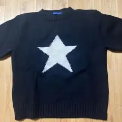THREEFACE 黒 スターニットセーター M