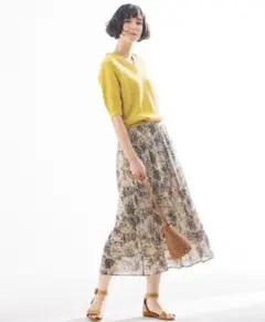 23区 LIBERTYフラワープリントスカートのサムネイル